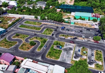 Hình ảnh sân tập lái xe của trường dạy lái xe